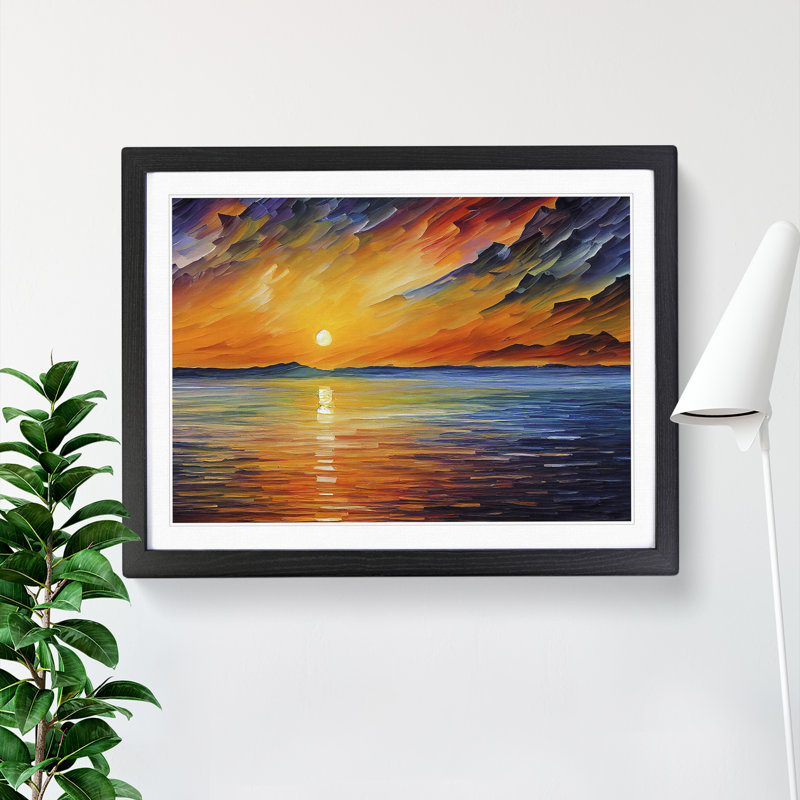 XH1022-4353X Glowing Sunrise Vol.1 - Single Picture Frame Print, 34cmH x 46cmW