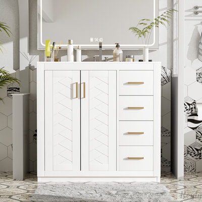 Meuble-lavabo 36 po avec lavabo en céramique