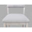 Mobilier de salle à manger en bois massif de 2 po avec revêtement gris clair et gris