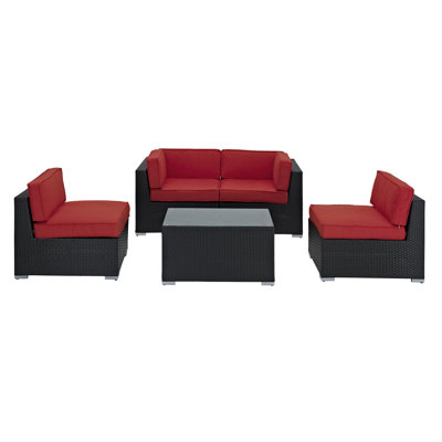 Camfora 4 - Person Patio Conversation Set with Cushions