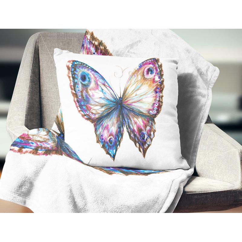 Coussin isolé avec imprimé animal isolé, 16 po x 1 po, Carré