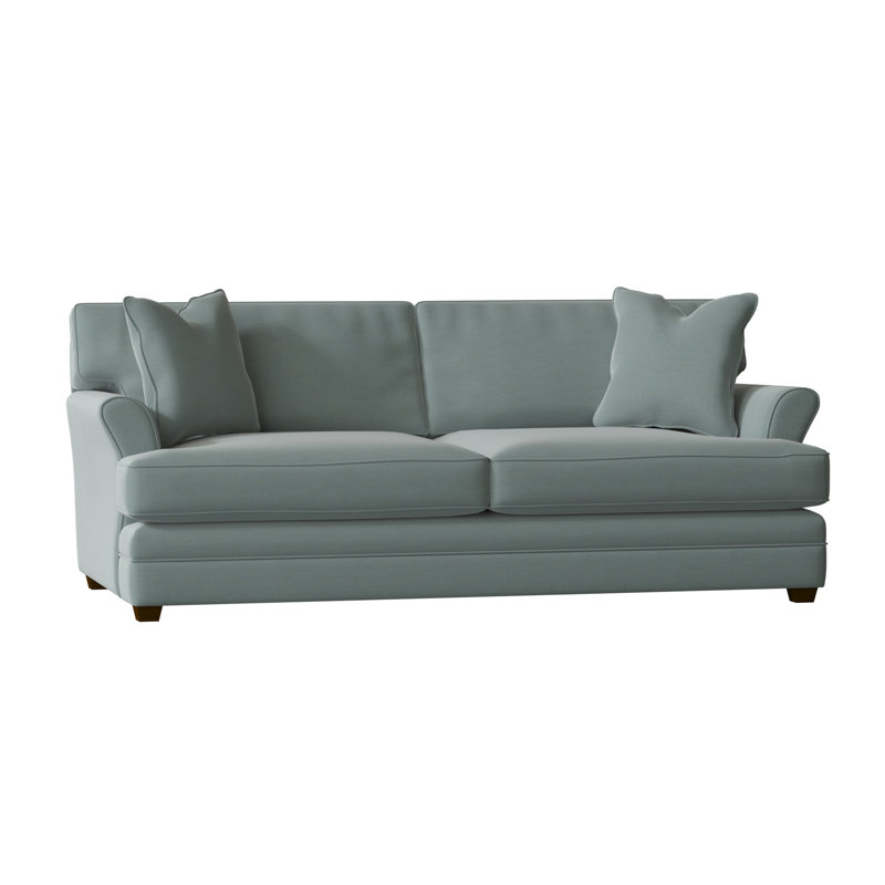 Harriss Upholstered 85'' Sofa, Canvas Spa Sunbrella® Canvas