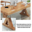 Grande table de bureau moderne tout en bois massif-1539540646
