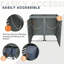Metal Double Bin Store
