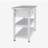 Stainless Steel Table Top White Kicthen Cart With Two Drawers