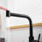 Matte Black Pull Out Faucet - Single Handle Kitchen Sink Tap For Versatile Use With Pull-Down Look And Bathroom Sinks