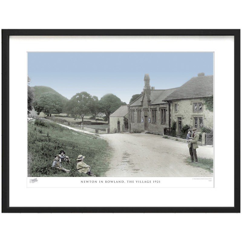 Newton In Bowland, The Village 1921 - Single Picture Frame Print, 60cm H x 80cm W x 2.3cm D