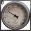 Tonasket Metal Garden Wall Clock/Weather Station -Grey Wall Decor