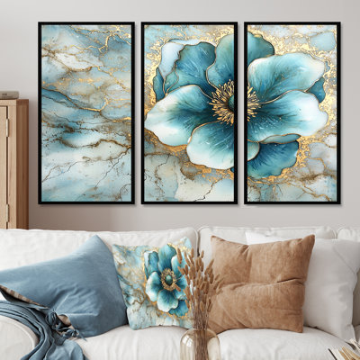 Ensemble de salon Radiant Echo Of The Anemone I - Poppies Wall Art