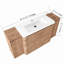 Meuble-lavabo de salle de bain avec lavabo en céramique-470757481
