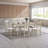 Antique Gray Finish Rectangular Dining Table