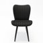 Ensemble de 2 chaises de salle à manger modernes en similicuir-2062043486-2062043487