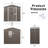 8Ft X 4Ft Outdoor Metal Storage Shed With Window And Metal Foundation