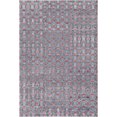 Tapis gris / brun noué à la main Hastyar