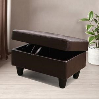 Kentvale Faux Leather Ottoman