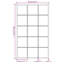 Mikayia Rectangular Metal Wall Mirror-269485664