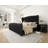 DuJuan Deep Button Tufted Upholstered King Bed with Nailhead Trim Wingback Headboard, Black -1309341024-1309341028