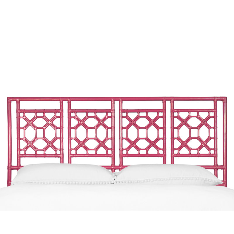 Lattice Back Standard Bed, King, Hot Pink