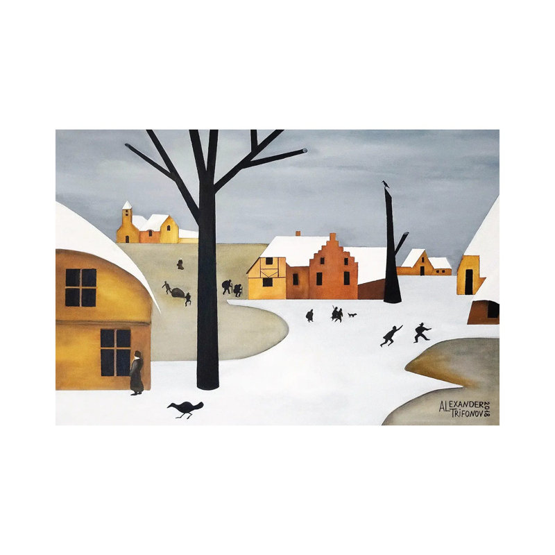 Netherlands2 1 Piece Wrapped Canvas Painting