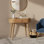 Esponga 80 cm W Solid Wood Top Console Table