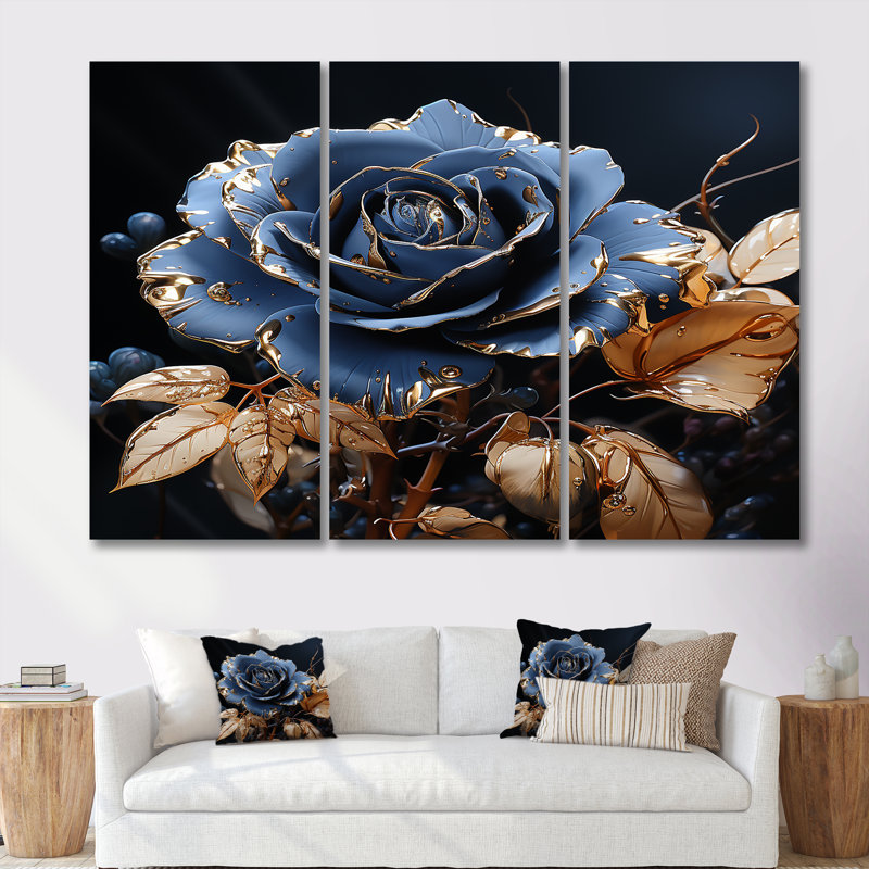 Ensemble de salon Kolmont - Rose, Toile tendue, H 32 po x l 48 po x P 1 po