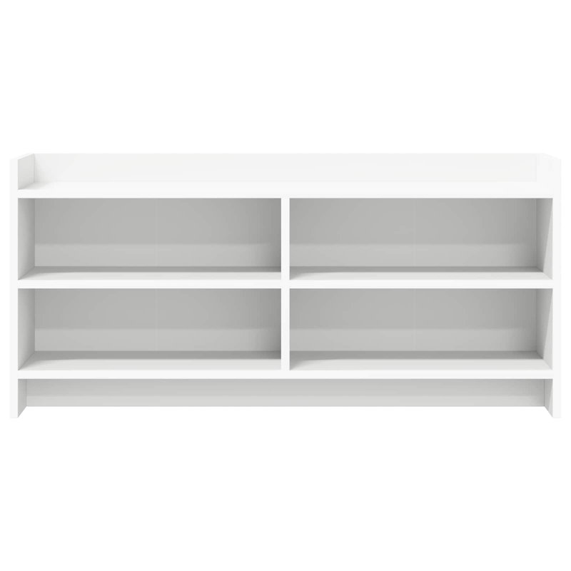 Unfinished TV Stand for TVs up to 49" with Fireplace Included, White