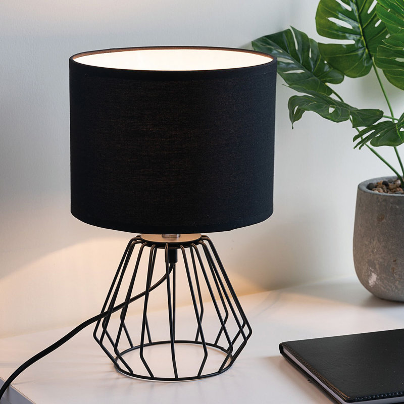Roi 30cm Black Standard Table Lamp