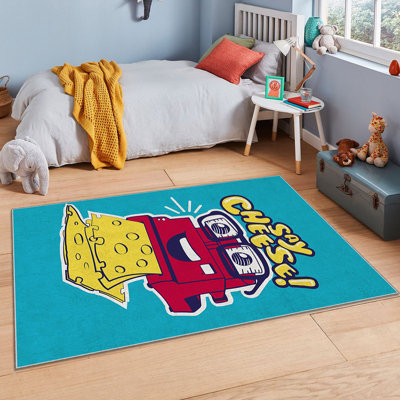 Tapis luxueux, 4,6 x 7,2 pi, 100% polyester, 740 g / m² | Revers en feutre antidérapant, éponge stratifiée pour le confort, antibactérien et facile à nettoyer | Tissu de velours élégant avec impression numérique, lavable à la machine