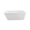 Baignoire de trempage autoportante en acrylique 60 "avec bonde et plateau en bambou Streamline