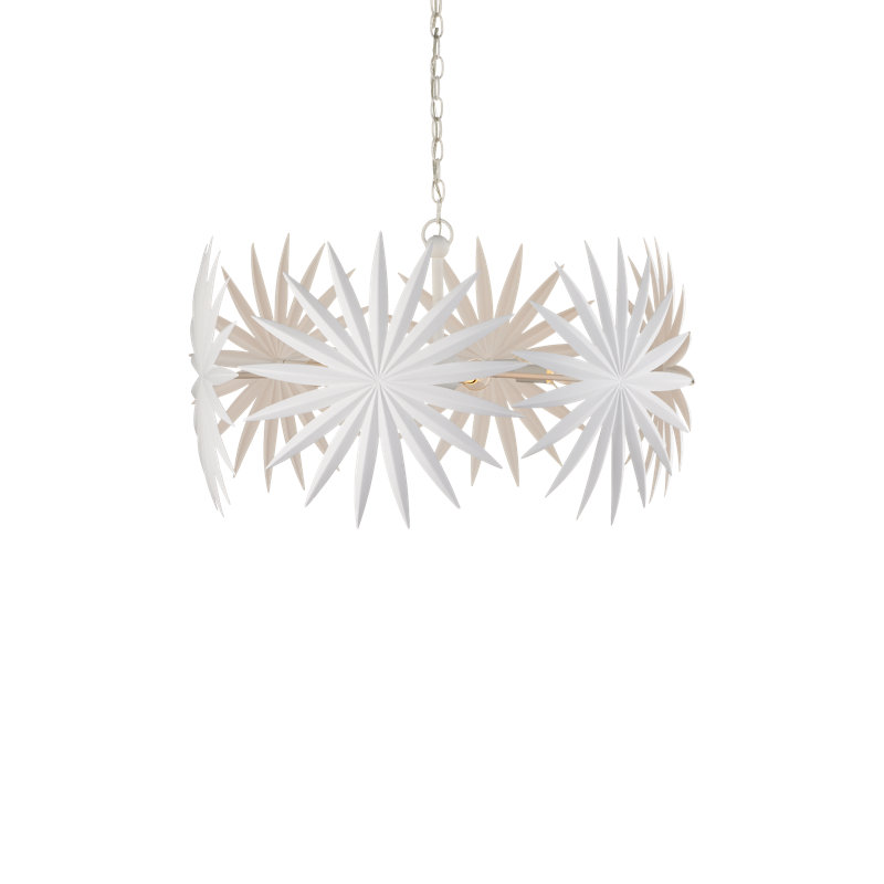 Bismarkia 6 - Light Wrought Iron Chandelier by Marjorie Skouras