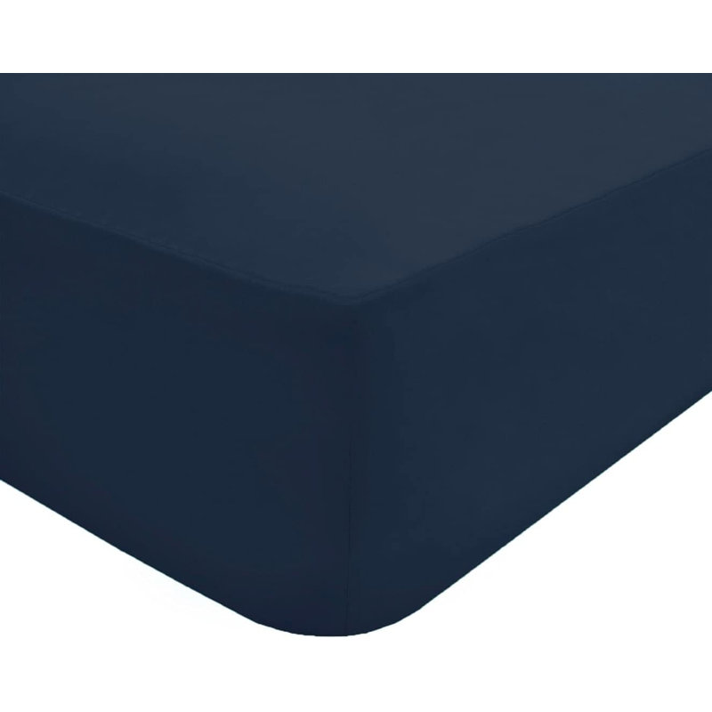 Deluxe Fitted Sheet - Navy, Kingsize (5')