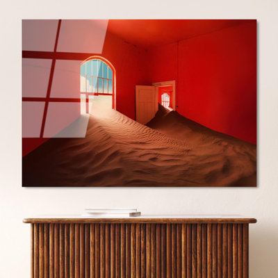 Superbe peinture murale en verre trempé 27,6 po x 39,4 po | 100% verre trempé, épaisseur: 0,16 pouce | Décoration élégante pour le salon ou le bureau, durable et facile à nettoyer, idée de cadeau parfaite