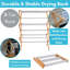 Wooden Clothes Drying Rack  3 Tier-111178716