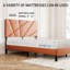 Structure de lit double pleine grandeur avec rangement sous le lit et sans sommier-1500751559