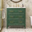 Ensemble de meuble-lavabo moderne 30 po avec lavabo en céramique, meuble-lavabo simple autoportant avec 3 tiroirs, structure en bois massif-408391594
