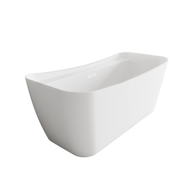 Dezra 66.94'' x 30.75'' Freestanding Soaking Bathtub