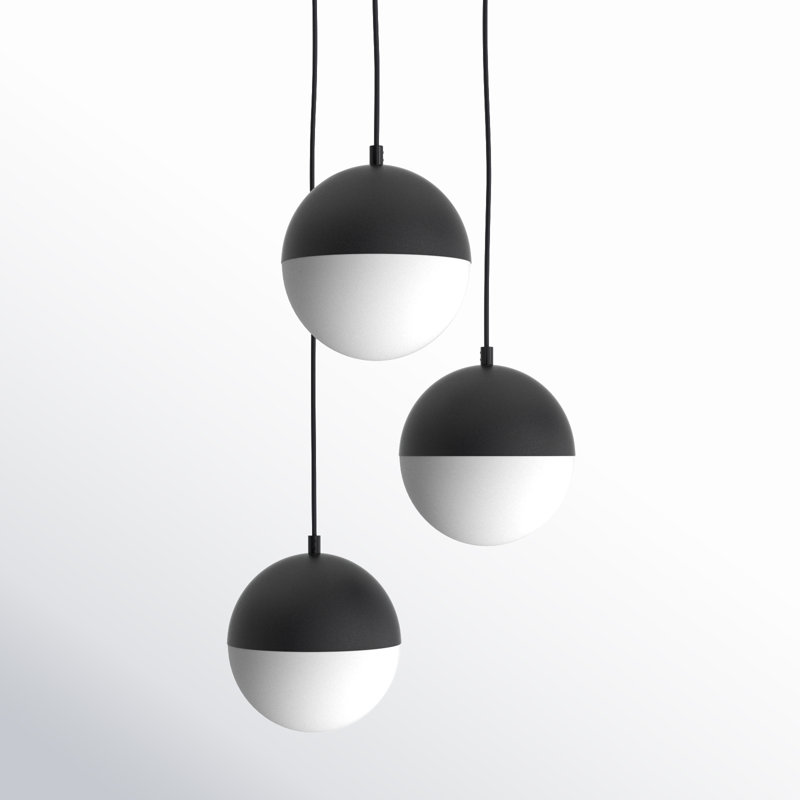 Hastings 3 - Light Cluster Pendant, Black