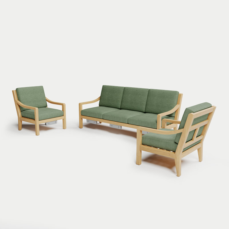 Solerno Heated Sofa Set, Aloe