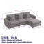 Canapé modulaire combiné avec repose-pieds-794863501