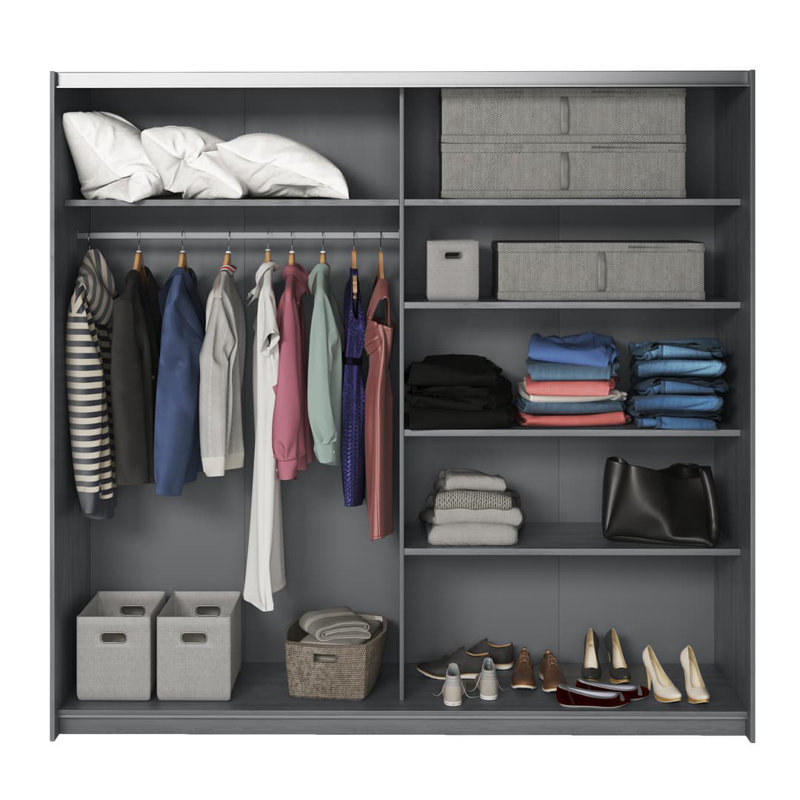 Beedie 2 Door Manufactured Wood Wardrobe