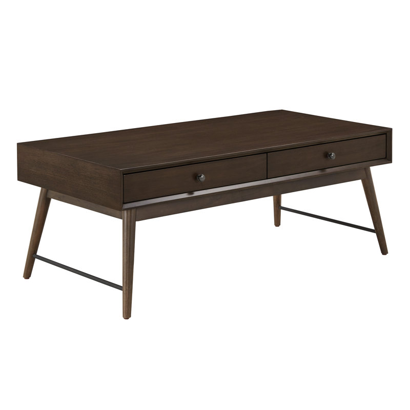 Table basse avec rangement Andersen, Noyer