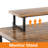 70.8" Desk with Fabric File Drawers, LED Lights, Power Outlets, Monitor Stand and CPU Stand-172436970