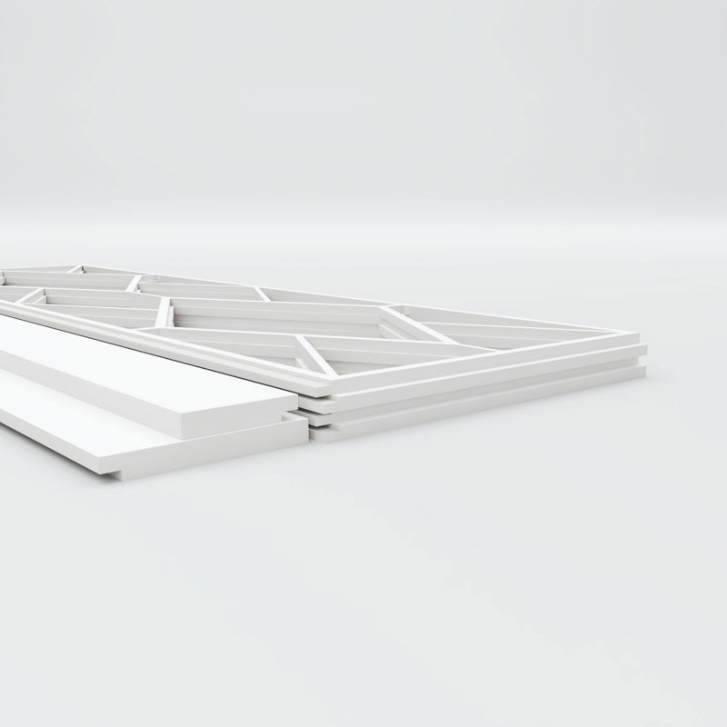 Ensemble de lambris en PVC Hudson, H 36 po x l 94,5 po x P 0,625 po