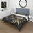Golden Gothic Floral Bouquet II - Floral Duvet Cover Set - Microfiber Polyester-86805858