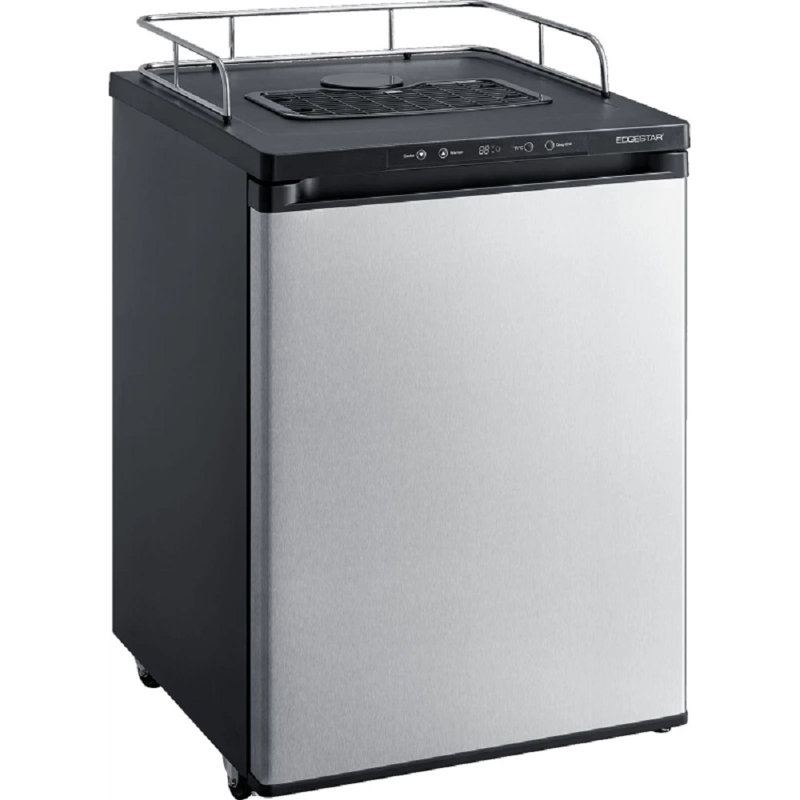 Réfrigérateur à conversion de 5,6 pi Kegerator, Acier inoxydable