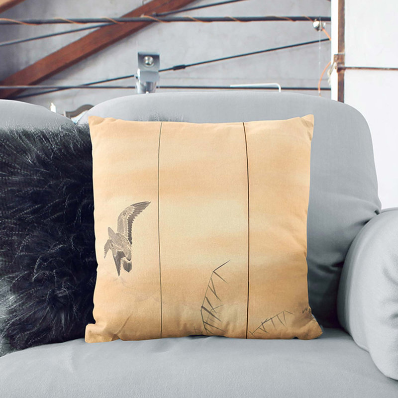 Square Throw Cushion, Black, 40cm H x 40cm W x 15cm D