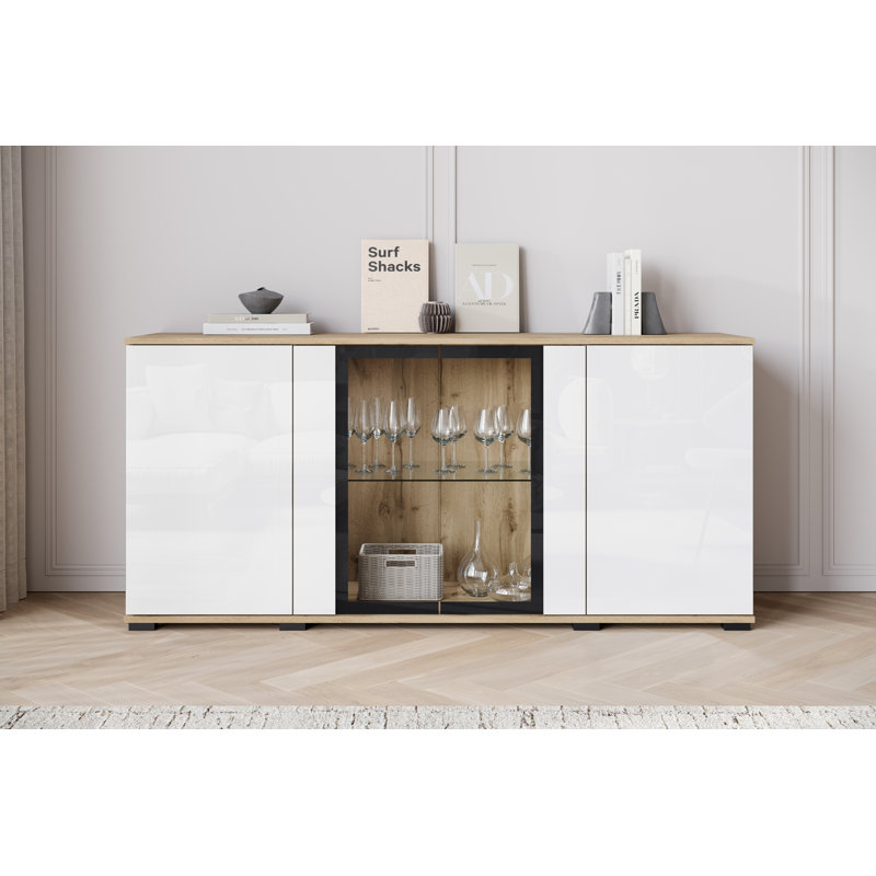 Borut 150cm Sideboard, Brown/White