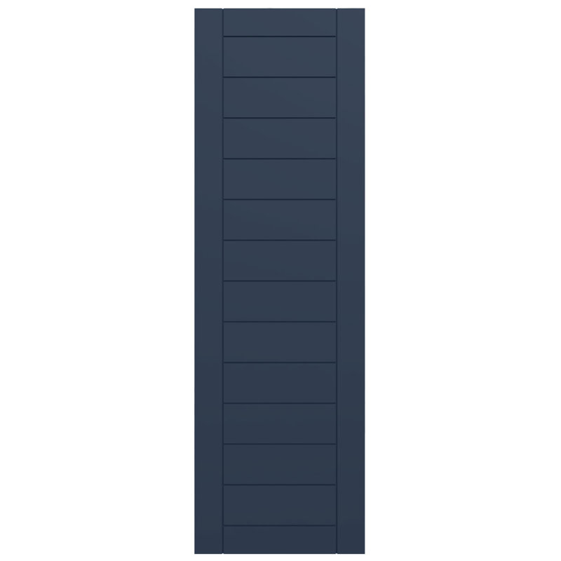 Volets de style moderne EnduraCore, L 12 po, 65"H, Bleu nuit sans étoile