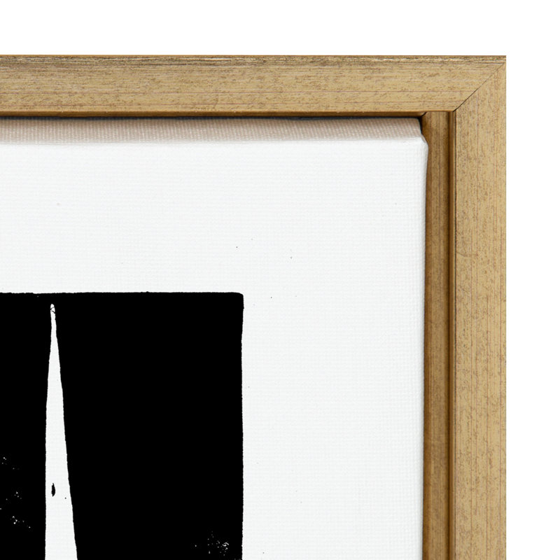Impression sur toile encadrée Modern Modern, H 38 po x l 28 po x P 1,63 po, Encadrement doré