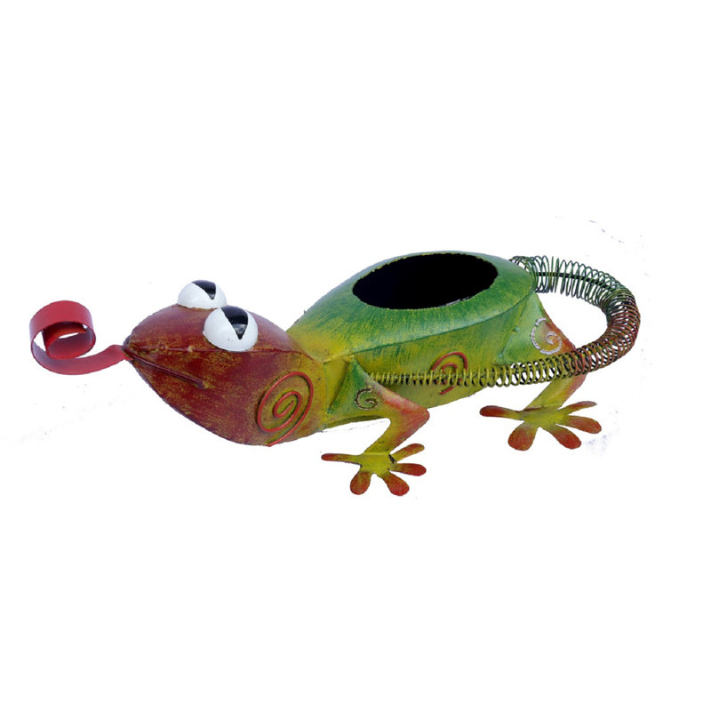 Paignt Metal Statue Planter